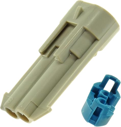 Ballenger Motorsports – Compatible con GM Delphi/Packard – Conjunto de conector de receptáculo de 2 vías Metripack 150 – Gris