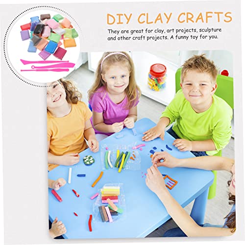 Lurrose 2 Conjuntos Conjunto Infantil De Argila Escultura Em Argila Para Crianças Argila De Moldagem