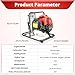 RustyVioum 1 Inch Gas Powered Water Pump, 43CC 2-Stroke Water Transfer Pump with Filter 98ft Lift High Flow Water Transfer Pumpfor Garden Pool Drainage Irrigation