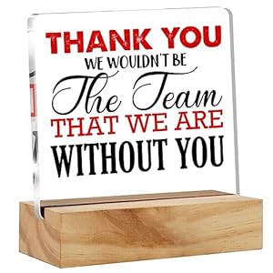 Appreciation Gifts Thank You Gifts for Boss, Boss Desk Decor Acrylic Desk Plaque Sign with Wood Stand Home Office Desk Sign Keepsake Boss Lady Present