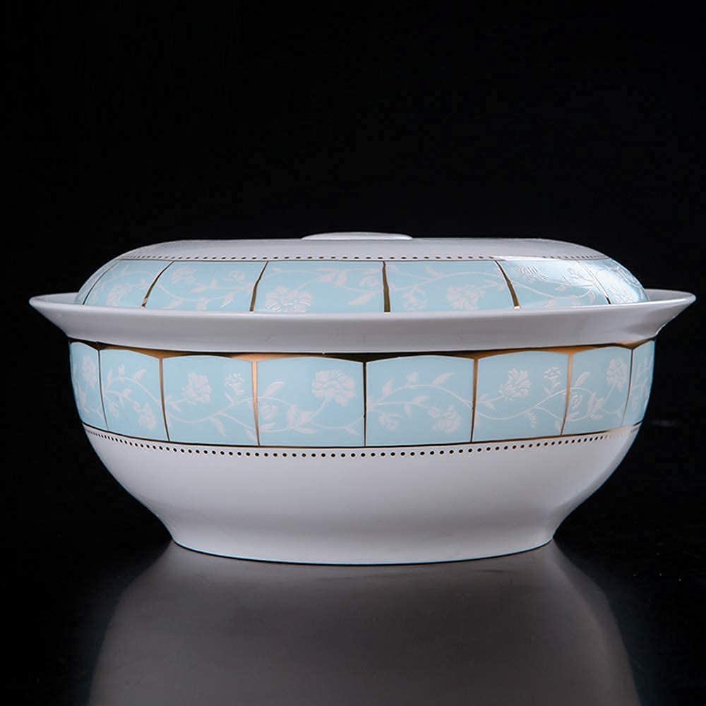 56-częściowy zestaw ceramicznych zastaw stołowych, zastawa stołowa z porcelany kostnej talerze zastawa stołowa ceramiczny zestaw usług jadalnych combi zestaw zastawy stołowej
