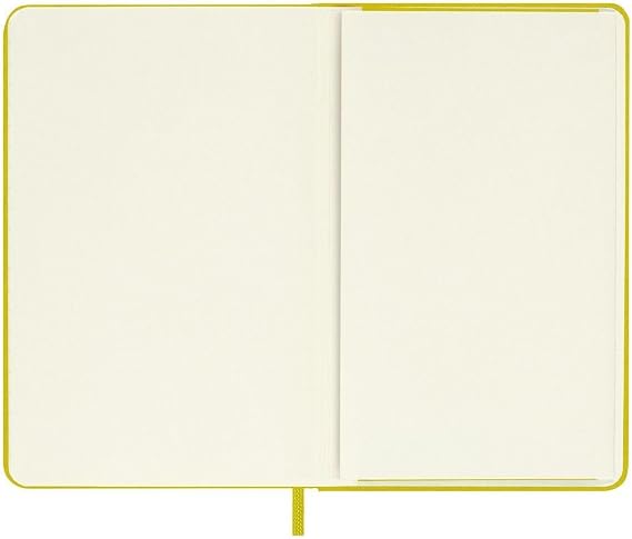 Moleskine Classic Notebook, Hard Cover, Pocket (3.5 x 5.5) Ruled/Lined, Hay Yellow (Silk), 192 Pages