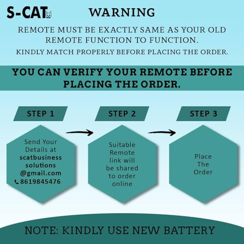 Image of S-CAT Compatible with LG AC Remote Control Model AKB73975614 AKB73975615 (No Backlight) Suitable for 1 1.5 2 Ton Split & Window AC (Model 36N)
