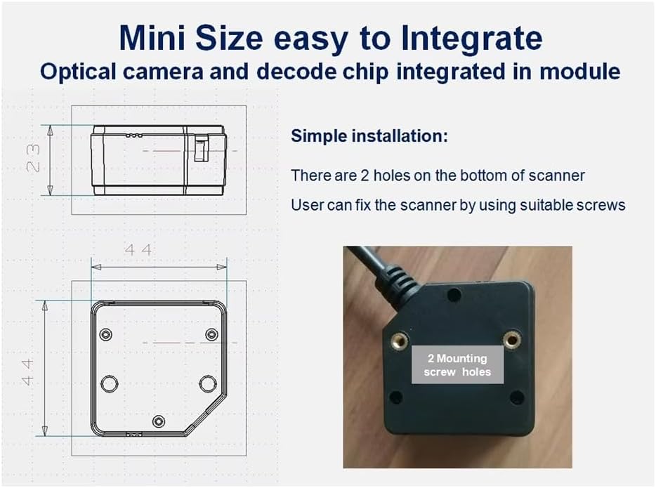 Bskivd モーショントレランス2m/S産業リーダー1d 2d固定マウントバーコードスキャナーモジュール用ライン用