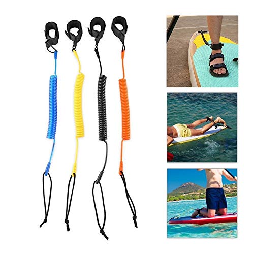 Longboard Surfing Accessories Surfboard Fin Box Windsurfing Surfboard Paddle Board Foot Rope Elastic Surfing Coiled Paddle Board Ankle Foot Leg Leash Rope Surfboard Accessories Surfboard single fin bo