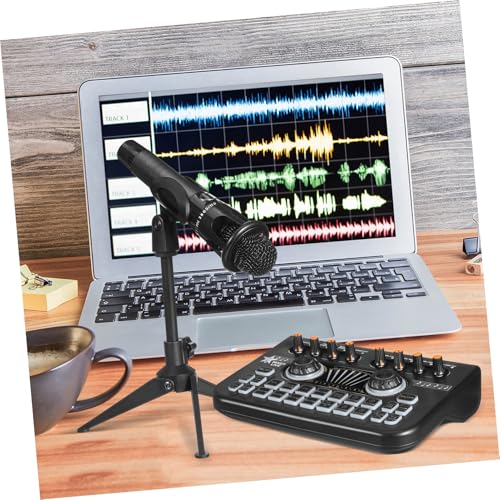 Kit de microphones pour podcast et streaming avec carte son intégrée - 7