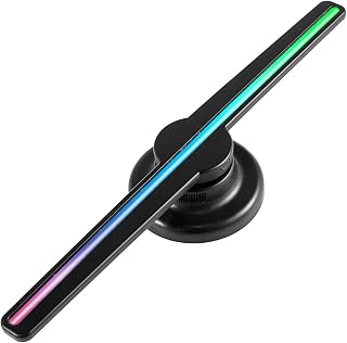 DELURA 3D Fan Hologram Projector Wi-Fi Wall-mounted Display Remote Advertising Logo Light Images Video Led Sign Holographic Lamp Widely Application