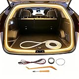 Car Trunk Light Strip for VW Tiguan 2008-2020 2021 2022 2023 2024 2025, Interior Ambient Lighting for SUV Hatchback, USB Powered Cargo Area Light, Flexible & Cuttable Silicone