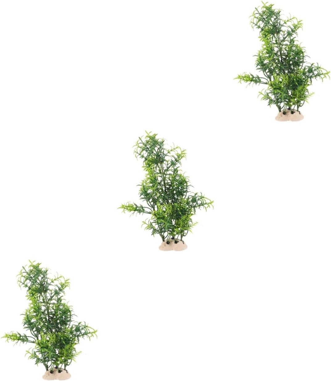 Kisangel 3pcs Fish Tank Decoration Realistic Artificial Pine Tree Model for Aquarium Lifelike Fake Plant Ornament for Fish Tank Aquarium Decor for Natural Look