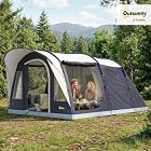 Foto di Outsunny Tenda Campeggio a Tunnel per 2-4 Persone Alta 213cm con 2 Stanze