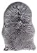 ZHOUZEKAI Faux Peau de Mouton Imitation Toison Moquette Peau d'agneau Tapis Fluffy Soft Longhair Décoratif Coussin de Chaise Canapé Natte (Gris, 60_x_90_cm)