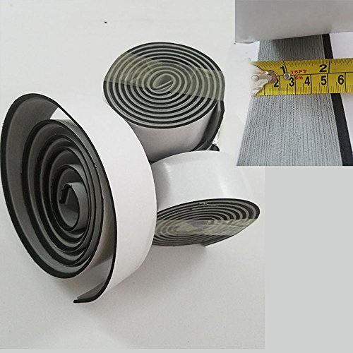 Yuanjiasheng Boarder Strips For The Eva Synthetic Teak Sheets Boat Yacht Flooring Non-Slip And Waterproof, Boarder Strips 94.5“×2.28” (Light Grey With Black Line) #TOP1