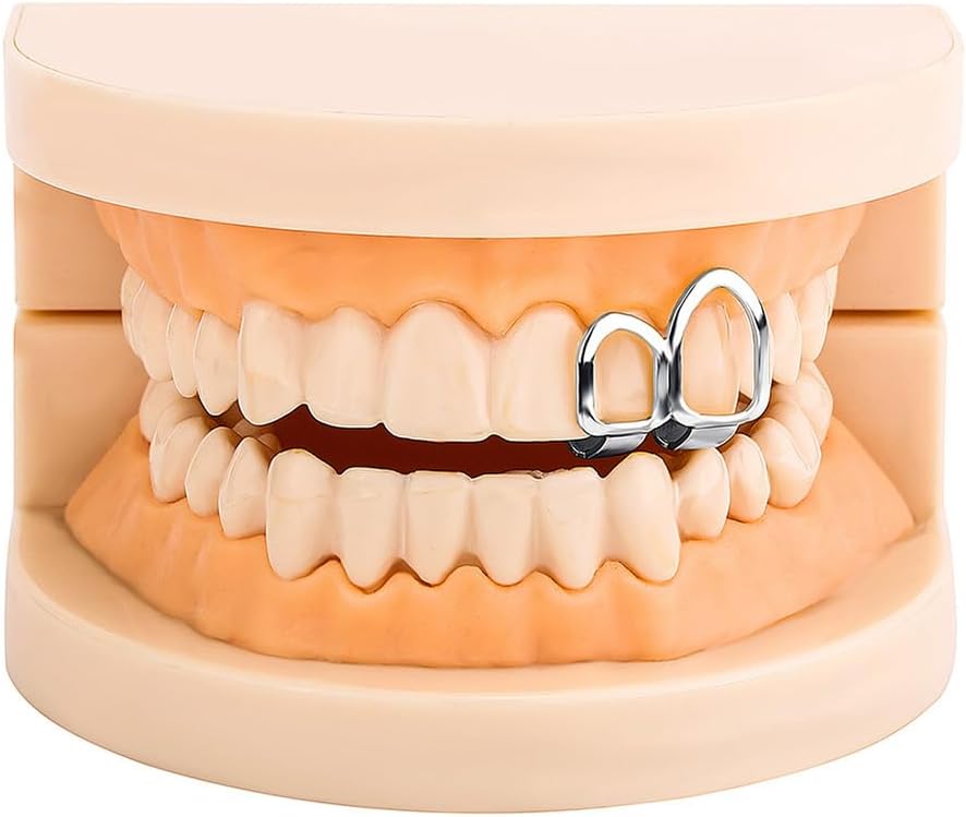 Single/Double Tooth Caps Elegant Teeth Grillzs Braces Fashionable Dental Accessory Halloween Jewelry Cosplay Ornament Tooth C