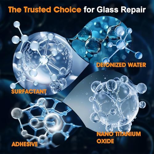 Image of Windshield Repair Kit, Quick-Fix Car Windshield Crack Repair Kit, Universal Glass Crack Repair Resin with Suction Cup for Fixing Car Chips Scratches Cracks & Bulls-Eye 2 Pack