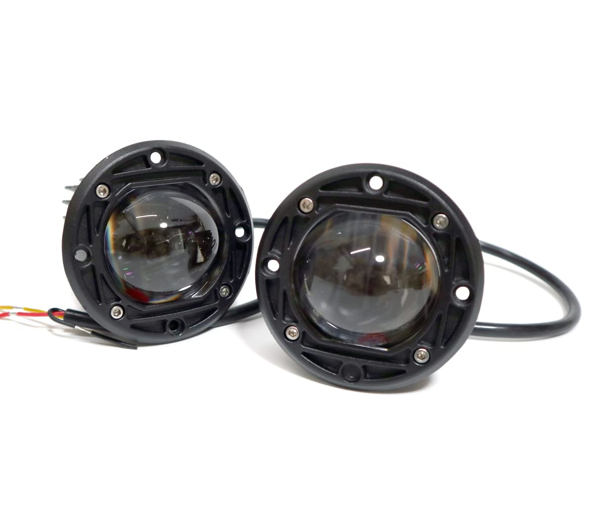 Amazon | LEDプロジェクターフォグランプ ツインカラー フォグランプ 