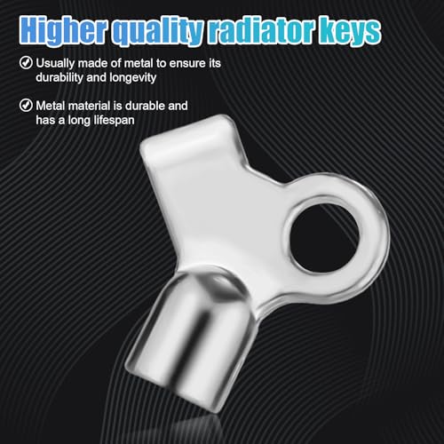 15pcs Radiator Bleeding Air Valve Keys, Radiator Bleed Keys Brass Exhaust Keys for Bleeding Old Home Radiator Gas Valve Key for Efficient Air Release Accessory