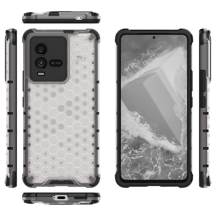 Image of Prime Retail Hard PC Back Case Cover for iQOO 9T 5G Anti Slip Ultra Thin Shockproof Reinforced Corners (Transparent)