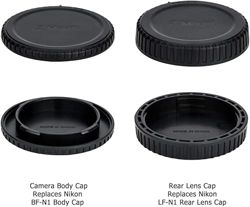 Miniatura 2 de Paquete de 2 tapas de cuerpo de montaje Z y tapa de lente trasera para Nikon Z9 Z8 Z7II Z6 Z6II Z6II Z6III Z5 Z5II Z5II Z50 Z50II Z30 ZR ZF Zfc sin