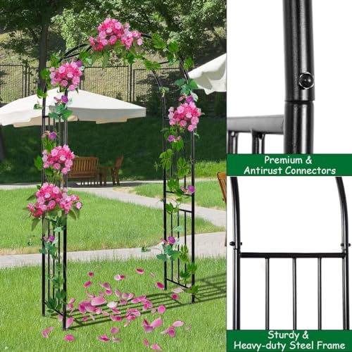 Ldaily MO70328OP Moccha Garden Arch Arbor Trellis thumb #5