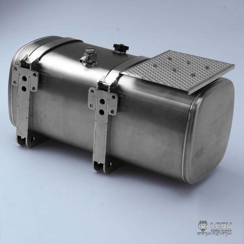 TOUCAN RC HOBBY 1/14 Scale LESU 119MM Right Metal Fuel Tank W/Pedal for Handmade DIY for Tamiya Truck Car RC Model