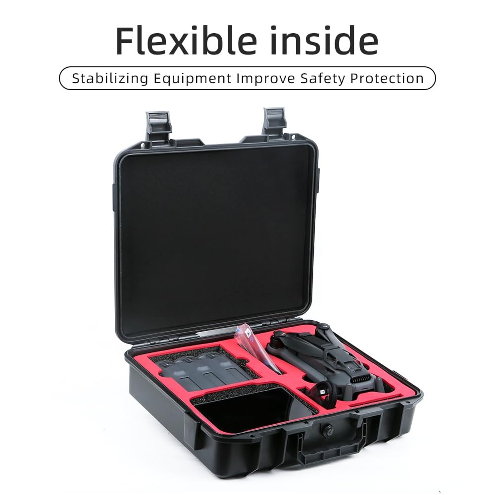 Custodia protettiva impermeabile per DJI Mavic 4Pro, custodia rigida per drone Mavic 4Pro con tracolla, custodia antiurto da viaggio per accessori DJI (nero), Nero , Unisex
