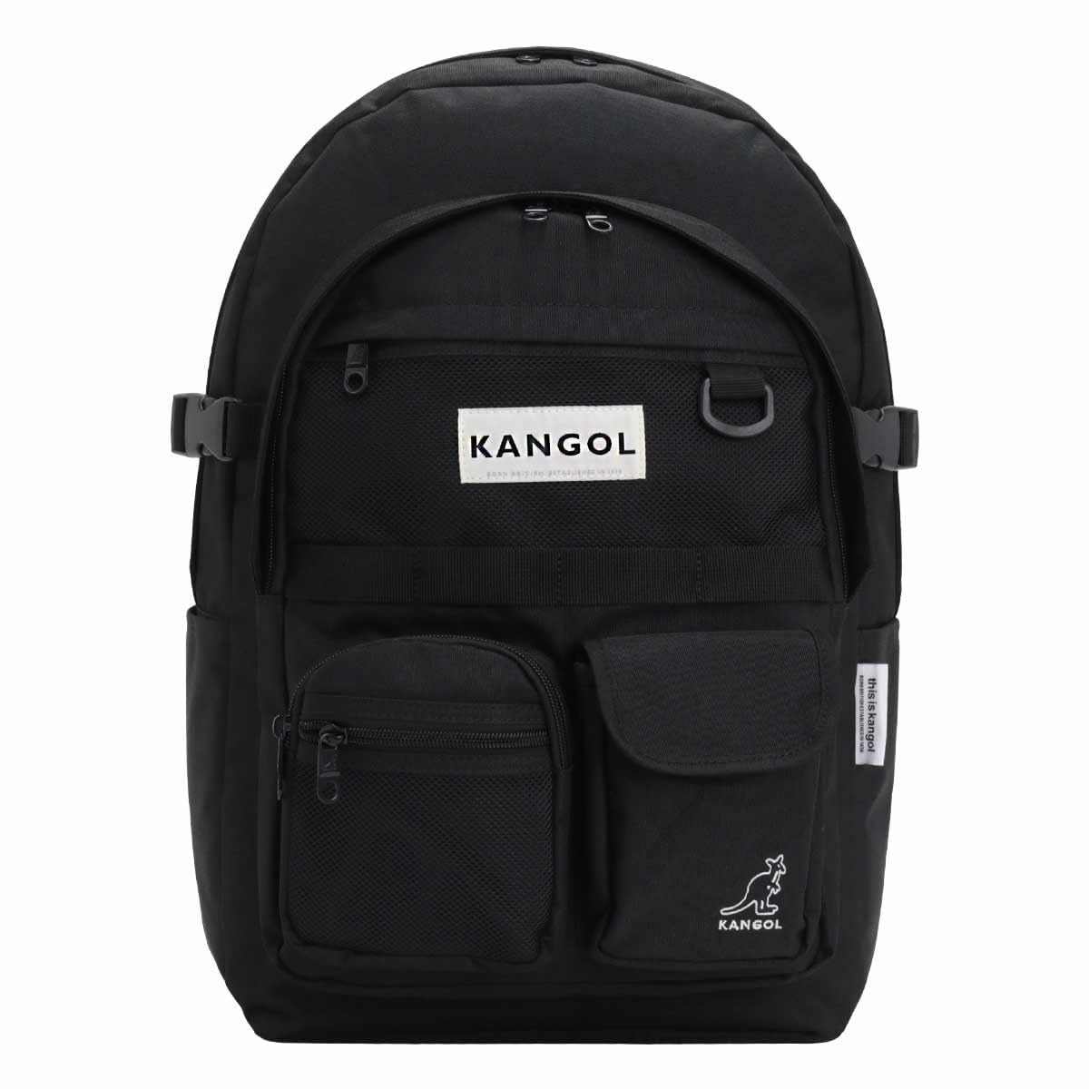 KANGOL カンゴール リュック ブラック KGSA-BG00197 Amazon | KANGOL(カンゴール) フロント フラップポケット リュック