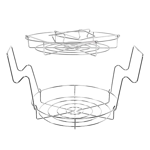 Miniatura 7 de Estante para latas  Estante de vapor para ollas, estante para latas de baño de agua caliente, estante para conservas, estante plano de acero