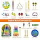27-Teiliges Musikinstrumente Kinder Musical Instruments Set, Kikuo Holzinstrumente Kinder, Holz Percussion Set Schlagzeug, Rhythm Toys, Fördert Die Frühe Entwicklung, Inklusive Rucksack