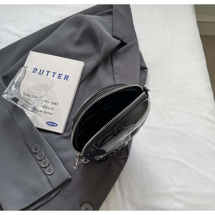 Cute Halloween Purse Skull Purse, y2k Grunge Halloween Purses and Handbags Skull Purse Novelty Purse Women Crossbody (black)3