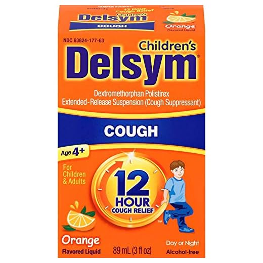 Delsym Children's 12 Hour Cough Relief Liquid Orange - 3 oz, Pack of 2