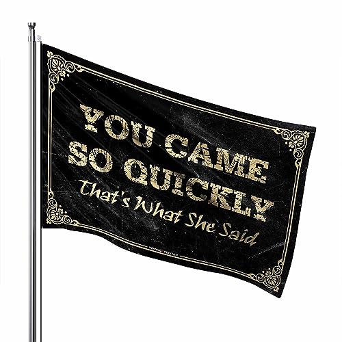 Drapeau piscine You Came So Quickly avec impression grand format 152 x 244 cm résistante aux UV