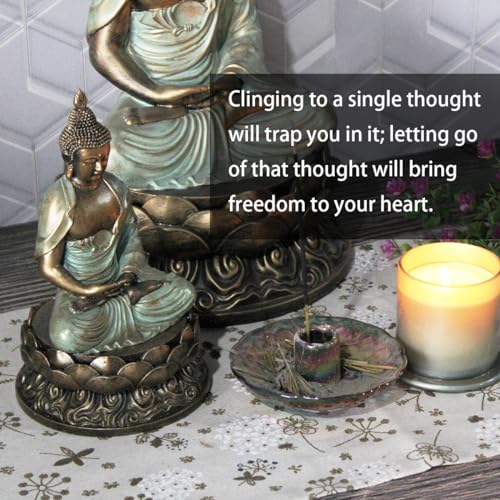 Estatua Buda Dorado 8.3" para Decoración y Meditación miniatura 5
