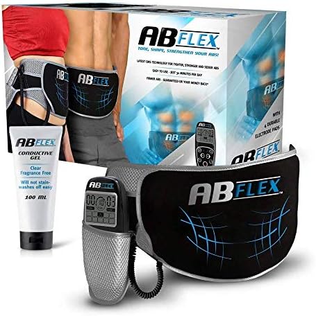 ABFLEX Ab Toning Belt and Ab Stimulator for Slender Toned Stomach Muscles, Remote for Quick and Easy Adjustments