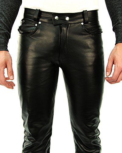 Bockle® 1970 Butcut Men Leather Pants Trouser Tight Leather Jeans Lederhose4
