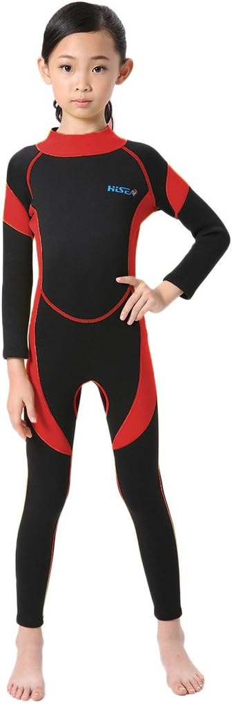 Cokar Neoprene Wetsuit One Piece Swimsuit for Kids Boys Girls UV Protection for Swim Surf Snorkel Scuba Diving