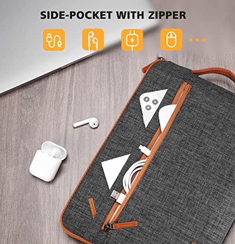 Kizuna Laptop Tablet Sleeve 10 Inch Water-Resistant Computer Case Hand Bag For 9.7" 10.5" 11" Ipad Pro/10 Surface Go 2/10.5" Samsung Galaxy Tab/10.5" Surface Go 3/10.1" Lenovo Smart Tab P10,Brown #TOP1