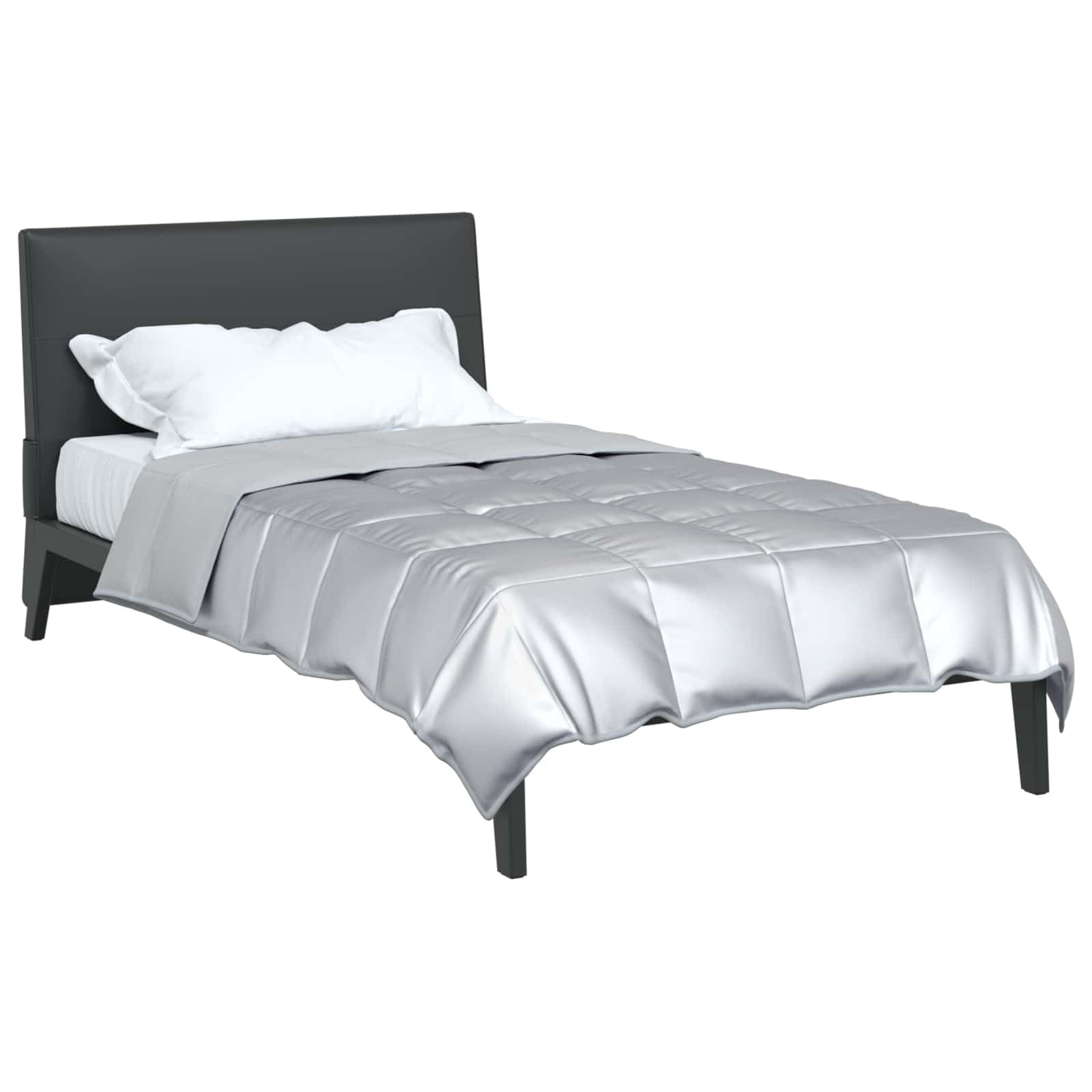 Colcha de verano plateada, 135 x 200 cm, de satén y microfibra, transpirable, regula la temperatura, antialérgica, colcha adecuada para dormitorio, cama de invitados, cama doble, cuna