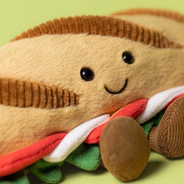 ジェリーキャット　Amuseables Caprese Baguette パン Jellycat Amuseables Caprese Baguette : Amazon.in: Grocery