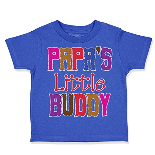 Toddler T-Shirt Papa's Little Buddy Grandpa Grandfather Boy & Girl Clothes