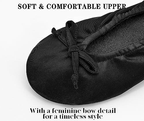 Image of Keyela Women's Ballerina Slippers,Non-Slip Bedroom Slippers Socks