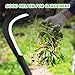 Billhook Sickle Garden Tools Machete Knife Brush Clearing Sickle Machete with Carbon Steel Blade Sickle Knife Billhook Machete Sickle for Grass, Harvest, Weeding Sickle Machete