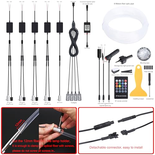 Kit iluminacion atmosfera coche para renovar interior antiguo 2