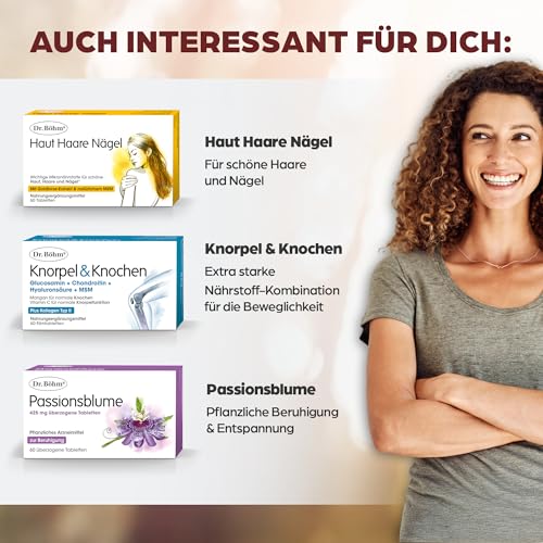 Dr. Böhm Knorpel & Knochen intensiv: Für Gelenke, Knochen, Knorpel & Bandscheiben, Trinkpulver mit Gelenknährstoffen, Calcium & Vitamin D, mit Mango-Geschmack, 30 Stk