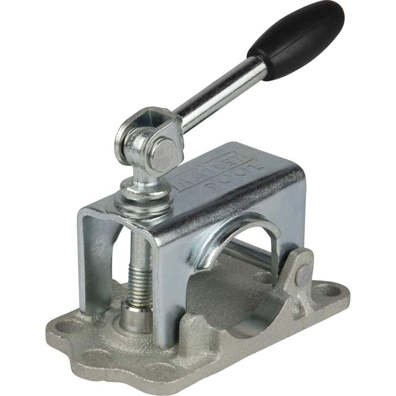 mb-m Morsetto di serraggio in ghisa rinforzato con piastra in ghisa, tubo Ø 48 mm, per ruota di supporto, rimorchio, roulotte, roulotte