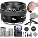 Canon EF 50mm f/1.4 USM Standard Telephoto Lens with Altura Photo Essential Accessory Bundle