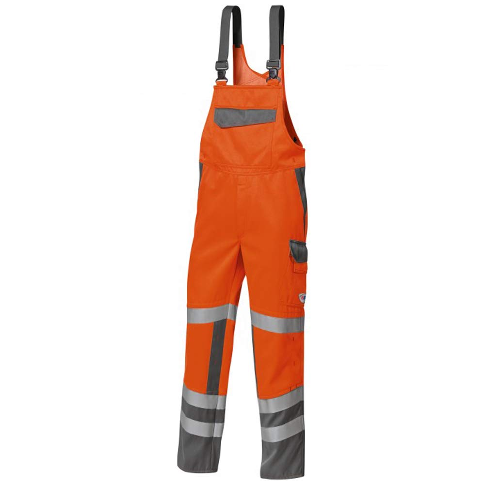 BP 2214-840-8553-33s Stretch Braces with Clip Fastenings, 31% Polyester/28% Modacrylic/20% Viscose/20% Aramid/1% Other Fibres, Warning Orange/Dark Grey, 33S Size