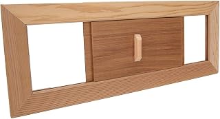 Sauna Vent, Sauna Room Air Vent Cover Cedar Sauna Ventilation Grille Panel Accessory for Steam Room, 13.4 X 5.1 X 0.4in