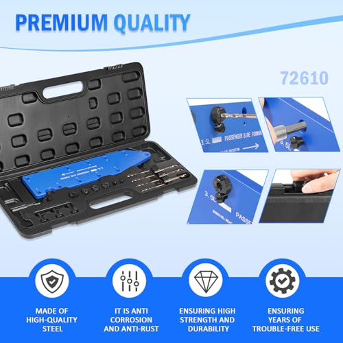 72610 Manifold Drill Template Kit fit for Ford 3.5L Ecoboost Motors Removes Broken Exhaust Manifold