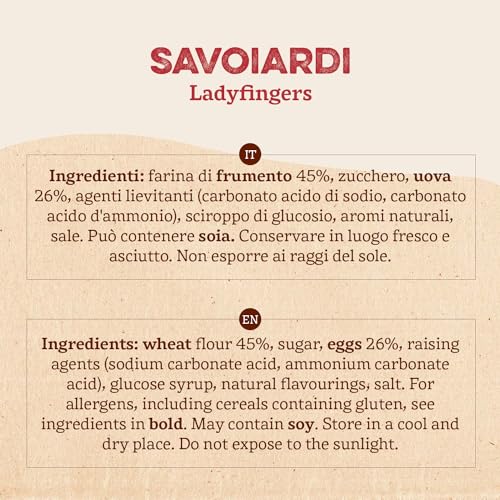 Image of Bonomi Forno Bonomi Savoiardi LadyFingers, Italian Biscuits, 14.11 oz / 400 g