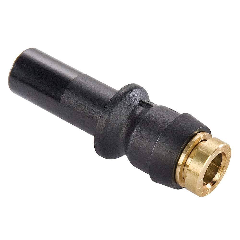 ParkerLegris 37PTCSP-4-6-pk10 Legris 37Ptcsp-4-6 Nylon & Nickel-Plated Brass Air Brake Push-to-Connect Fitting, Inline Reducer, 1/4" x 3/8" Tube OD Nylon/Brass (Pack of 10)